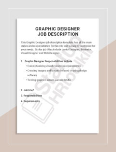 Graphic Designer job description